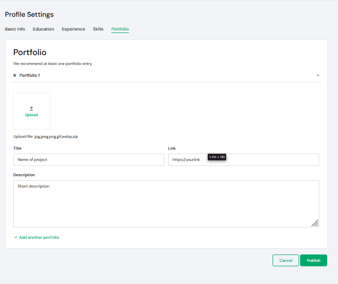 Creating your freelancer profile 6 profile hunarbox 2