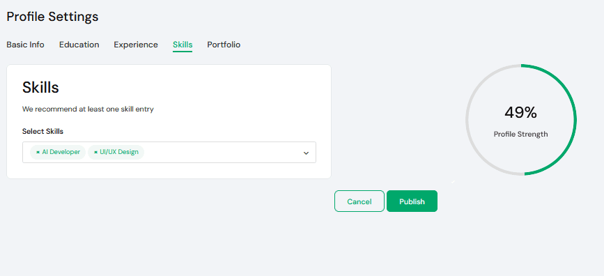 Creating your freelancer profile 5 profile hunarbox 3