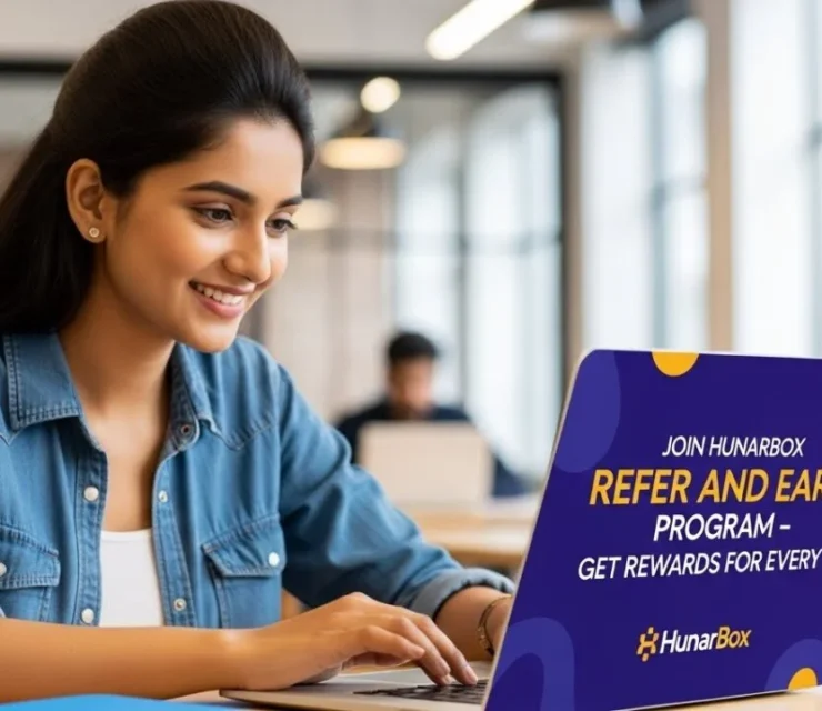 Top Freelance site HunarBox Refer and Earn Program 2026