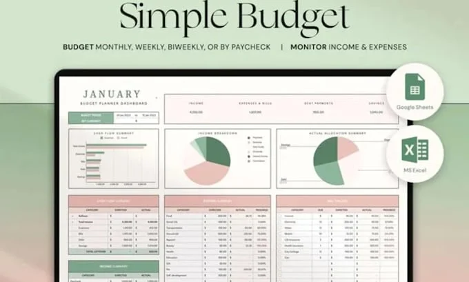 create custom excel budget template spreadsheet annual finance google sheets csv
