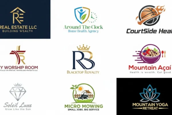 modern minimalist custom business logo design and redesign