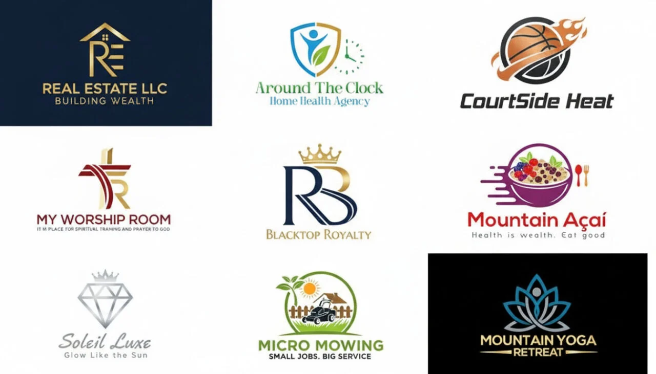 modern minimalist custom business logo design and redesign