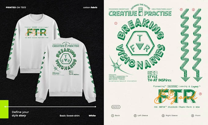 I will design premium t shirt graphics for your fashion brand