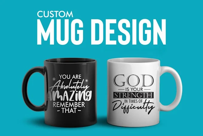 I will make awesome custom coffee mug design