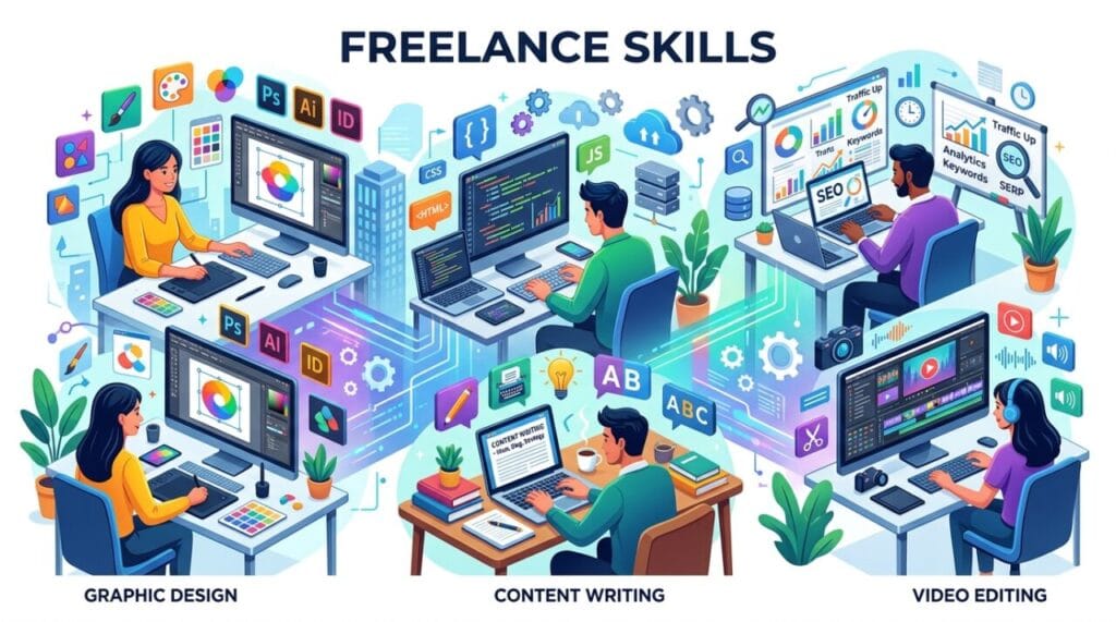 The Best Freelance Jobs in India 2026 : Complete Earning Guide 2 Freelance skills india