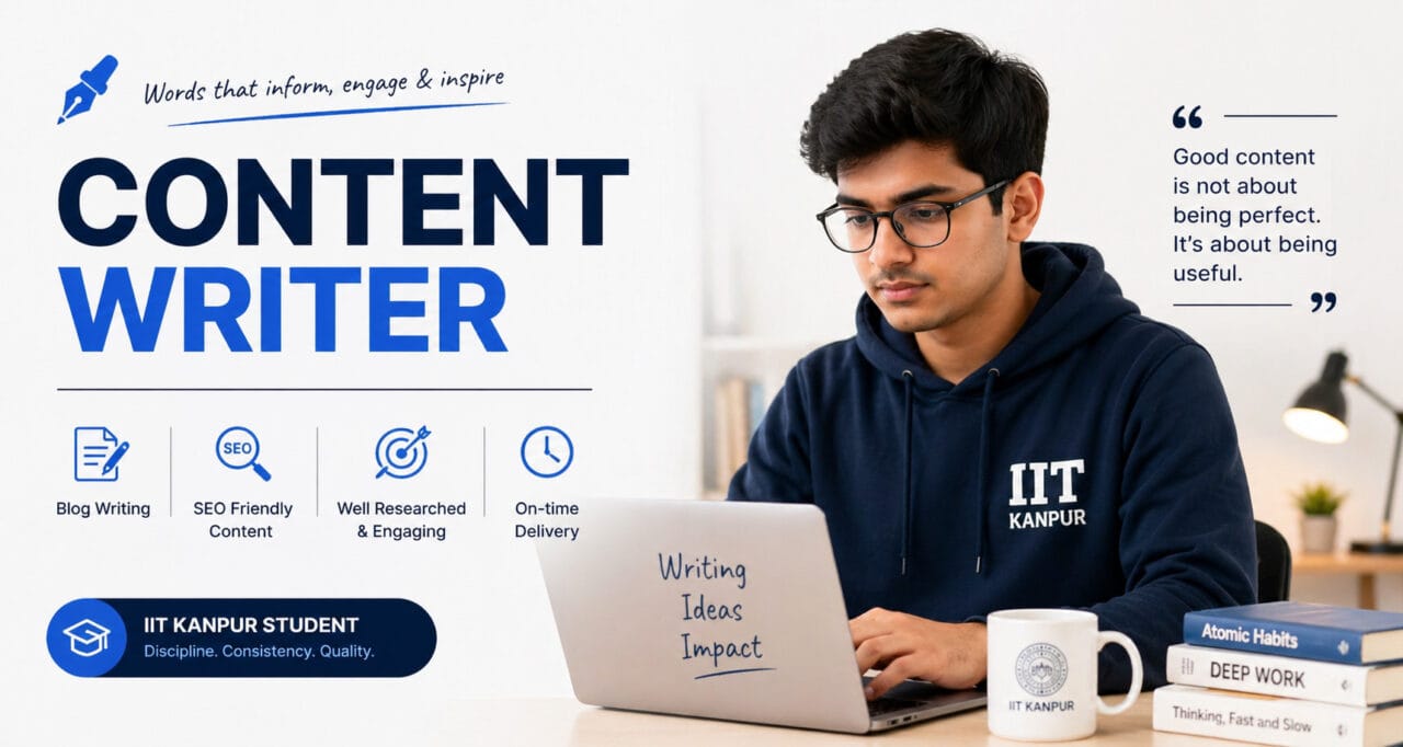 Content Writer | IIT Kanpur Student | SEO Blogs, Articles & Engaging Content