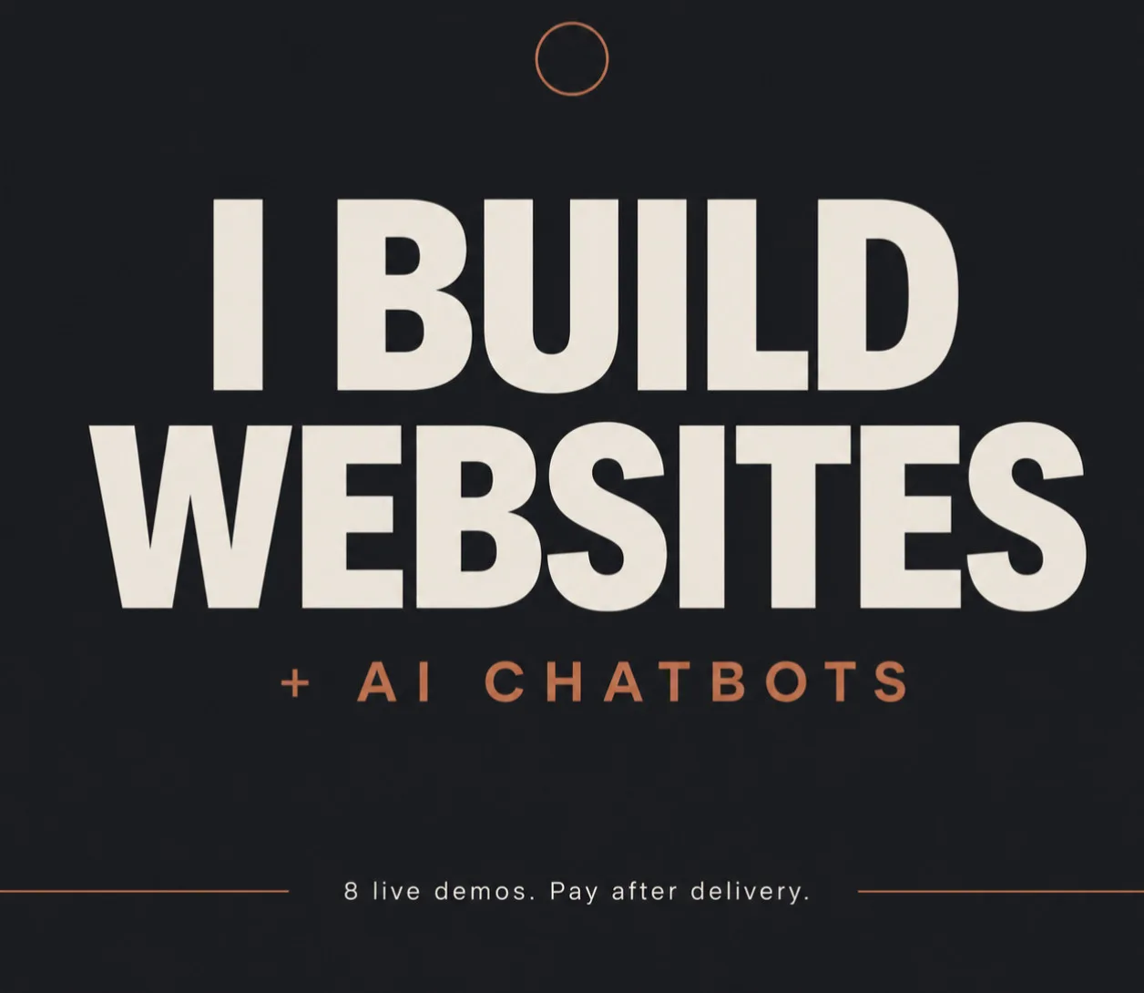 I will build a modern business websites with a 24/7 ai lead-capture chatbot