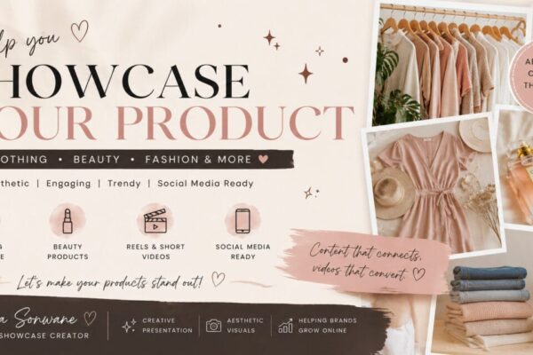 Aesthetic Product Showcase Creator for Fashion & Beauty