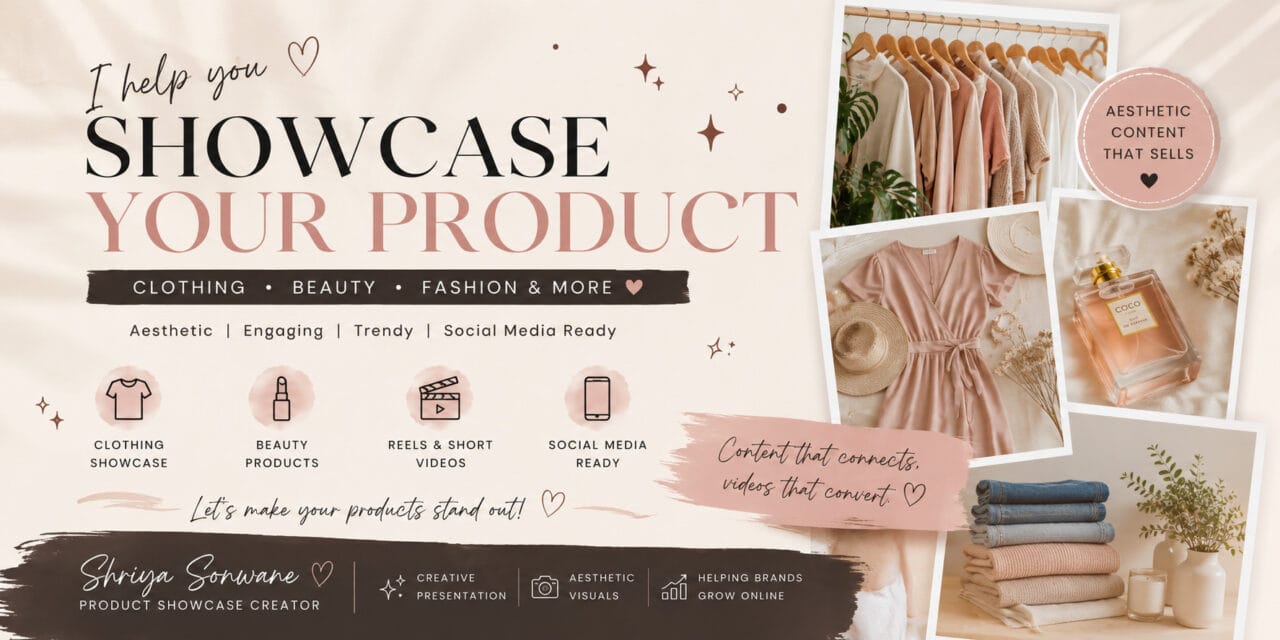 Aesthetic Product Showcase Creator for Fashion & Beauty