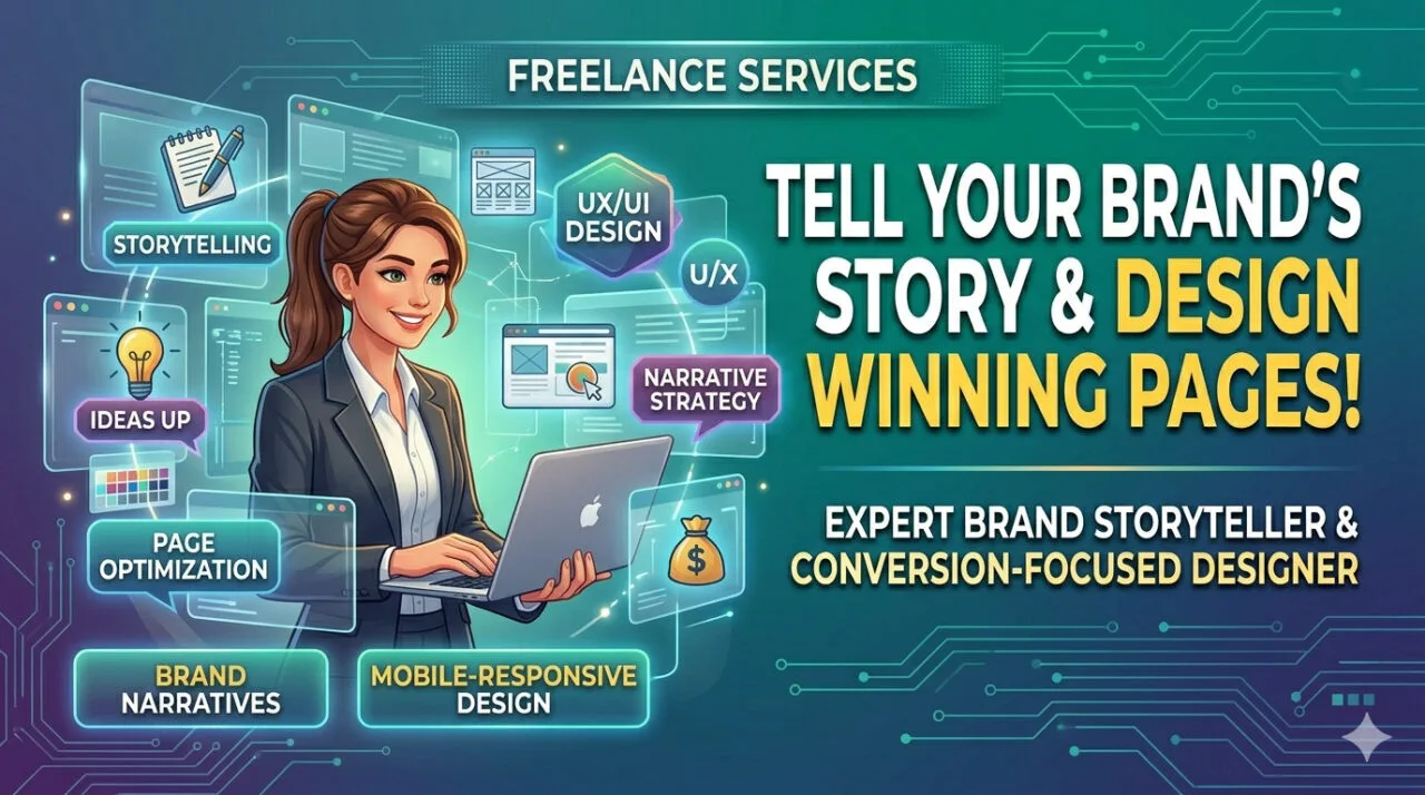 Brand storytelling and landing page design