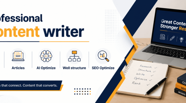100% AI-Optimized Content Writer | SEO Blog & Website Content Expert