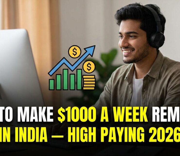 How to Make $1000 a Week Remotely in India — High Paying 2026