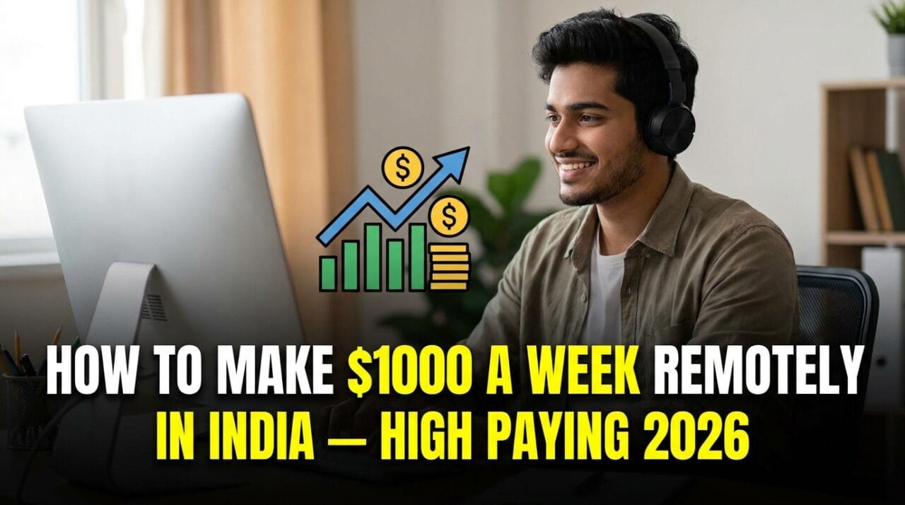 How to Make $1000 a Week Remotely in India