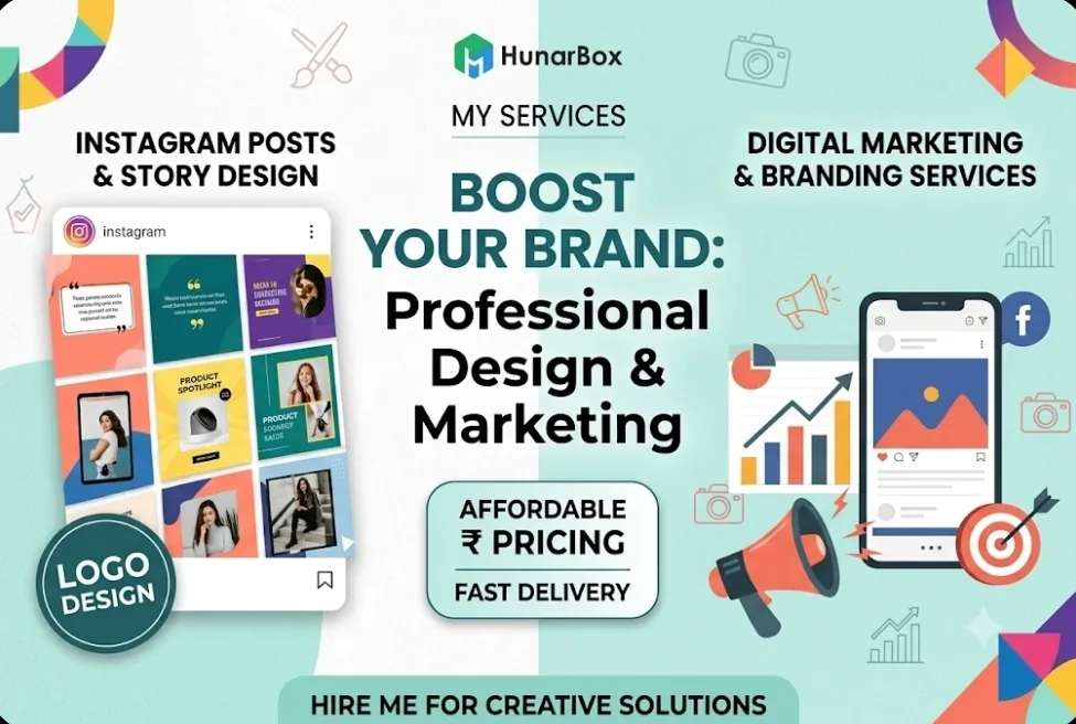Professional graphic design and digital marketing services for your brand