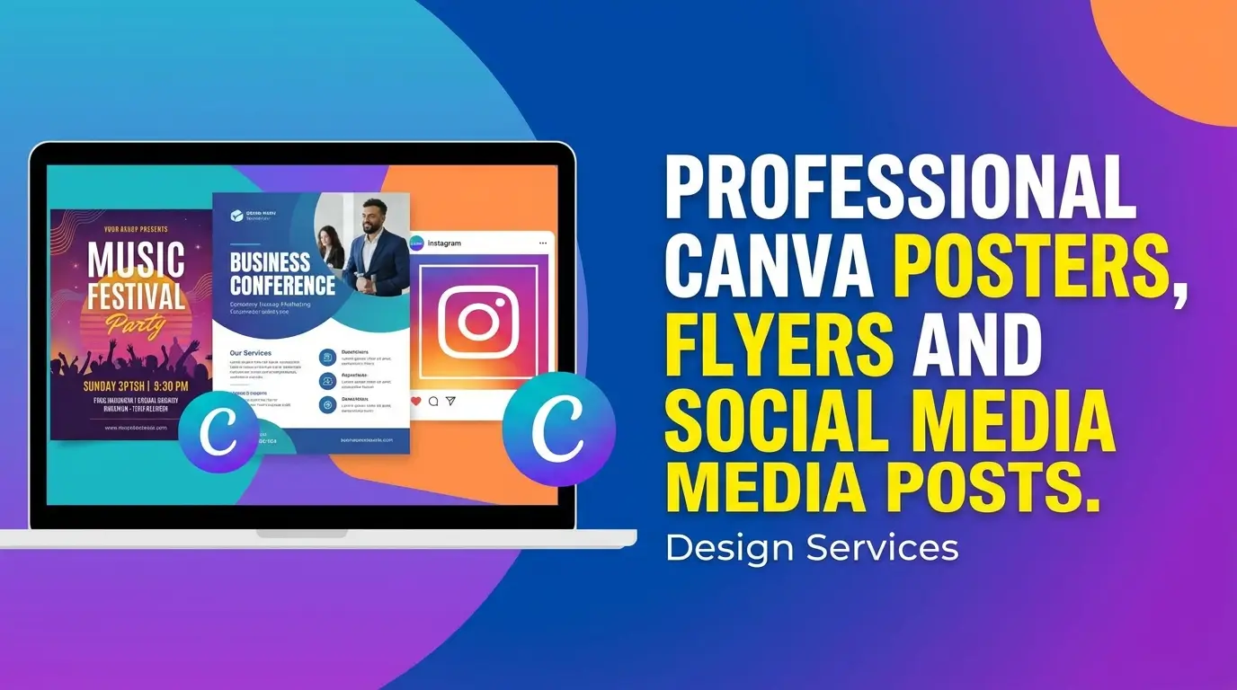 I will design professional Canva posters, flyers and social media posts.
