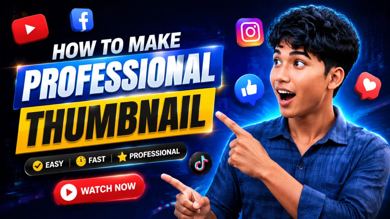 I will design professional YouTube Thumbnails