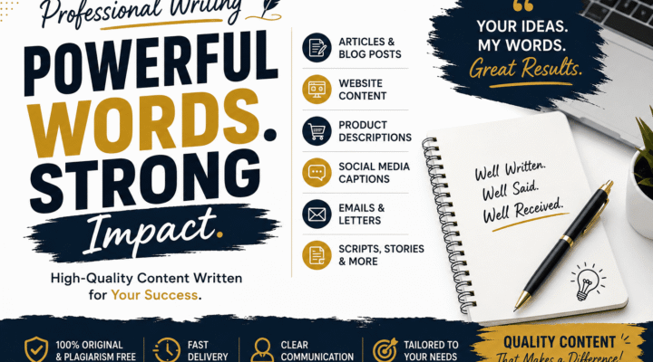 I Will Write High-Quality Articles, Blogs & Website Content