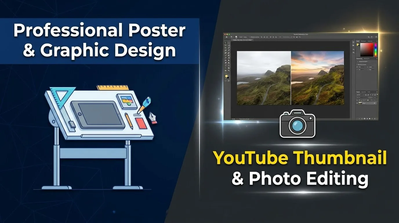 Professional Poster & Graphic Design | YouTube Thumbnail & Photo Editing