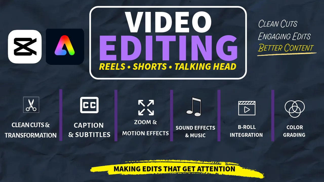 Professional Talking Head Video Editing for Reels & Shorts