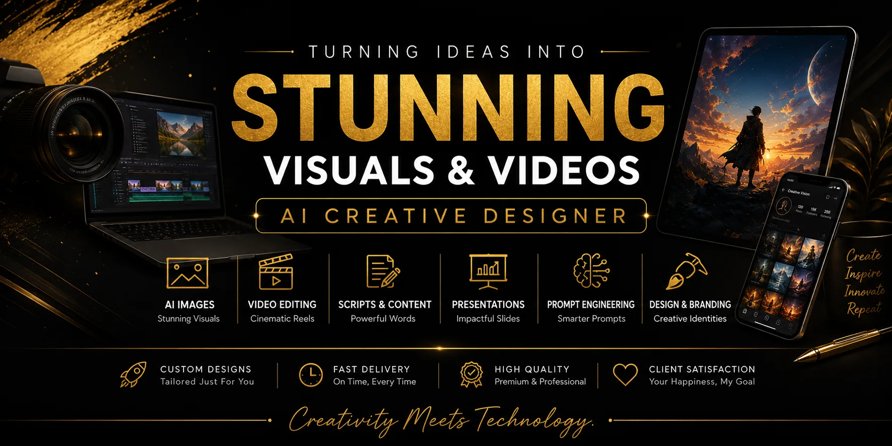 I will create stunning AI images for any purpose