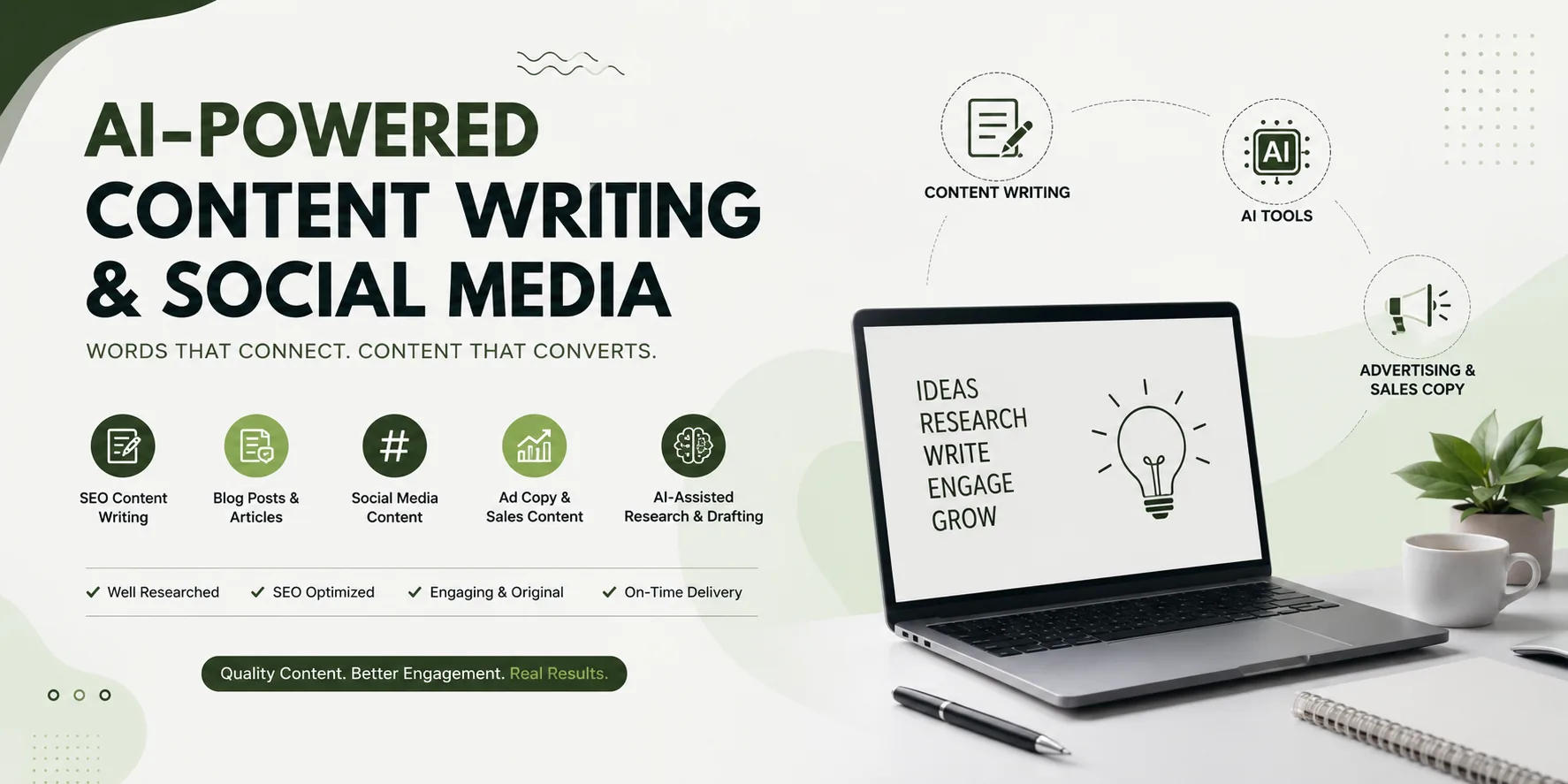 Content Writing & Social Media Content Creation