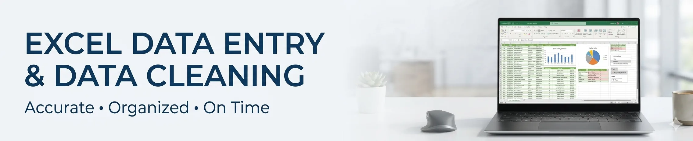Excel Data Entry, Data Cleaning & Formatting