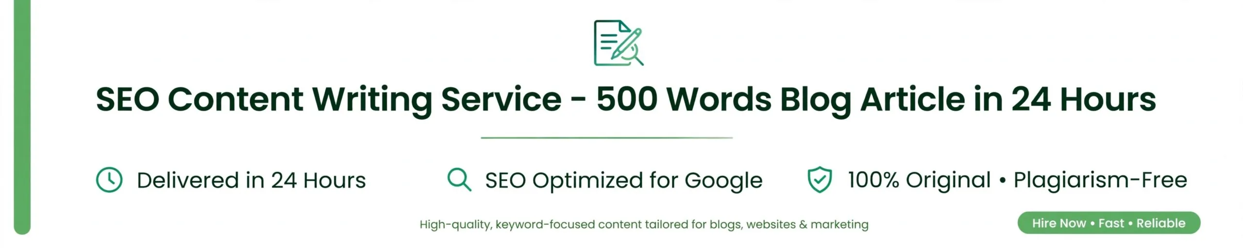 I will write 500 words SEO blog article for your website in 24 hours