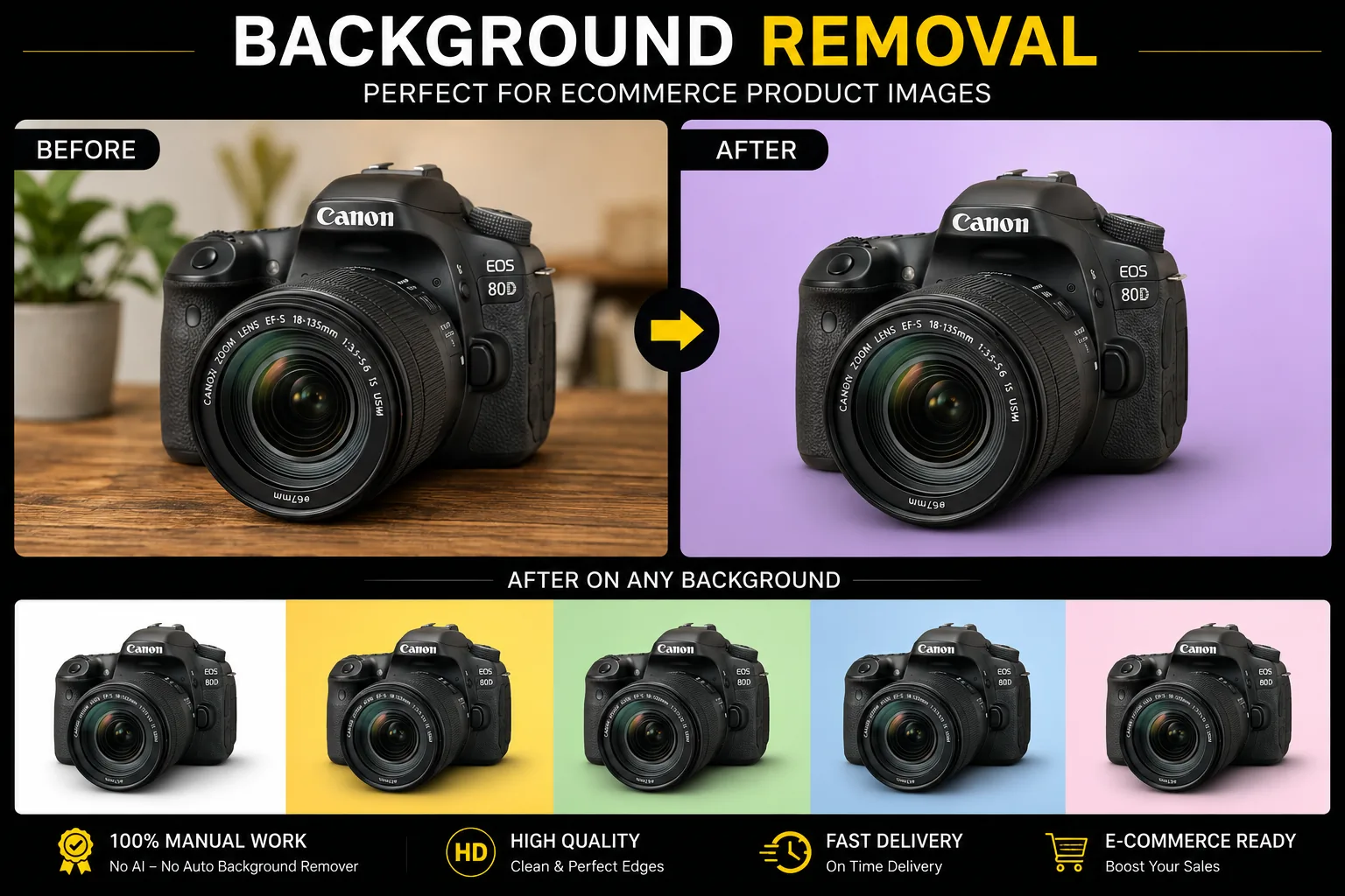 I will remove background from product photos and portraits)