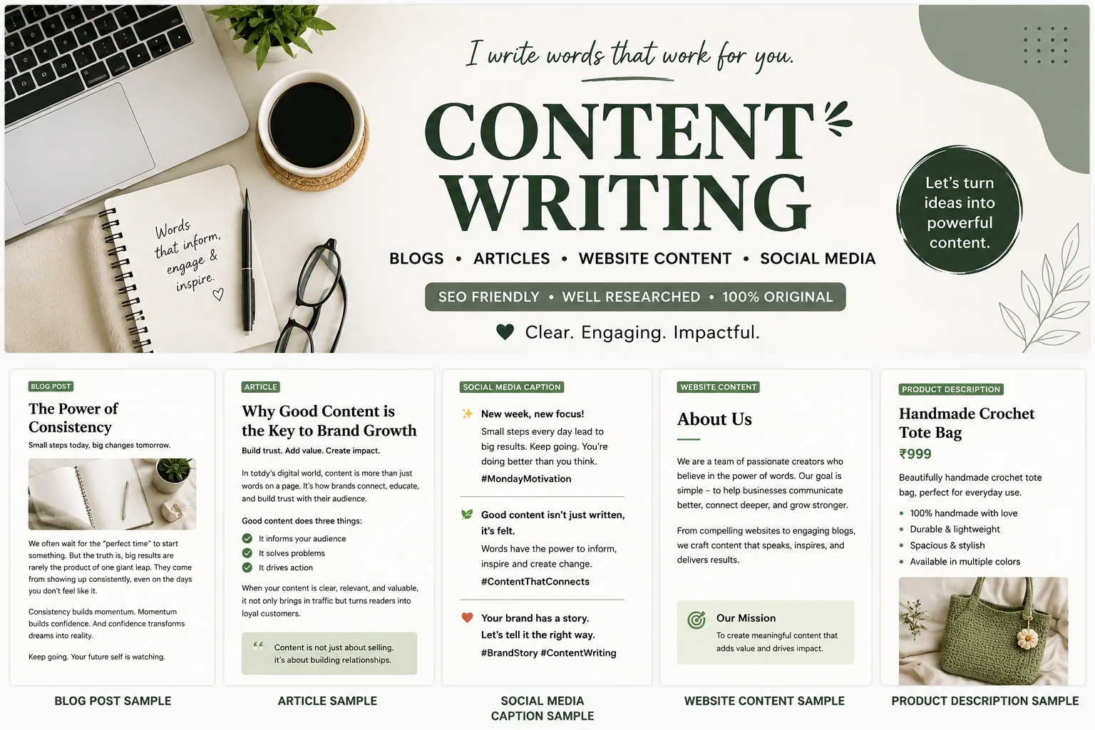 Content writing