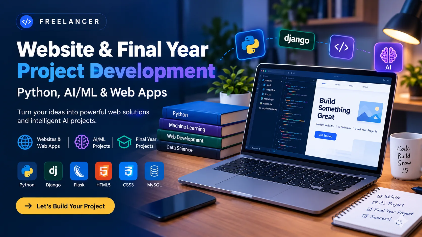 Website & Final Year Project Development | Python, AI/ML & Web Apps