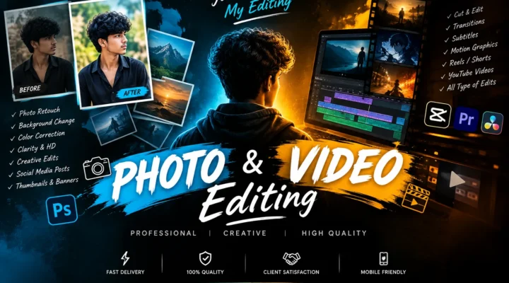 Professional Photo Editing & Video Editing & Logo Editing